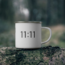 Load image into Gallery viewer, 11:11 ANGEL NUMBER Enamel Camping Mug
