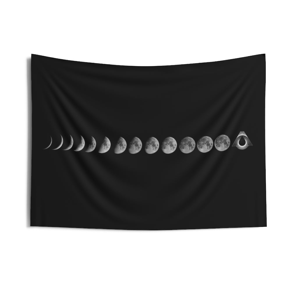 Indoor Moon Phase Wall Tapestries