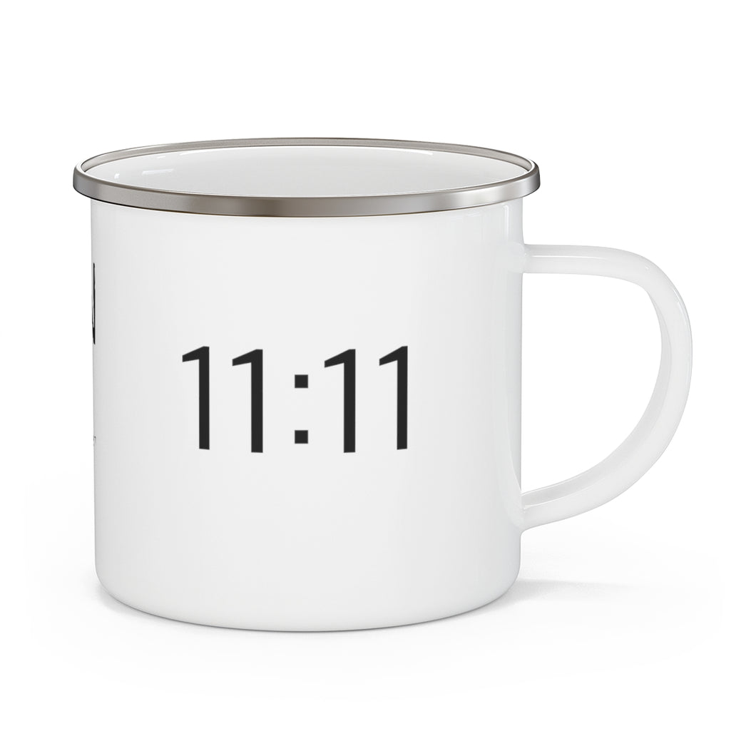 11:11 ANGEL NUMBER Enamel Camping Mug